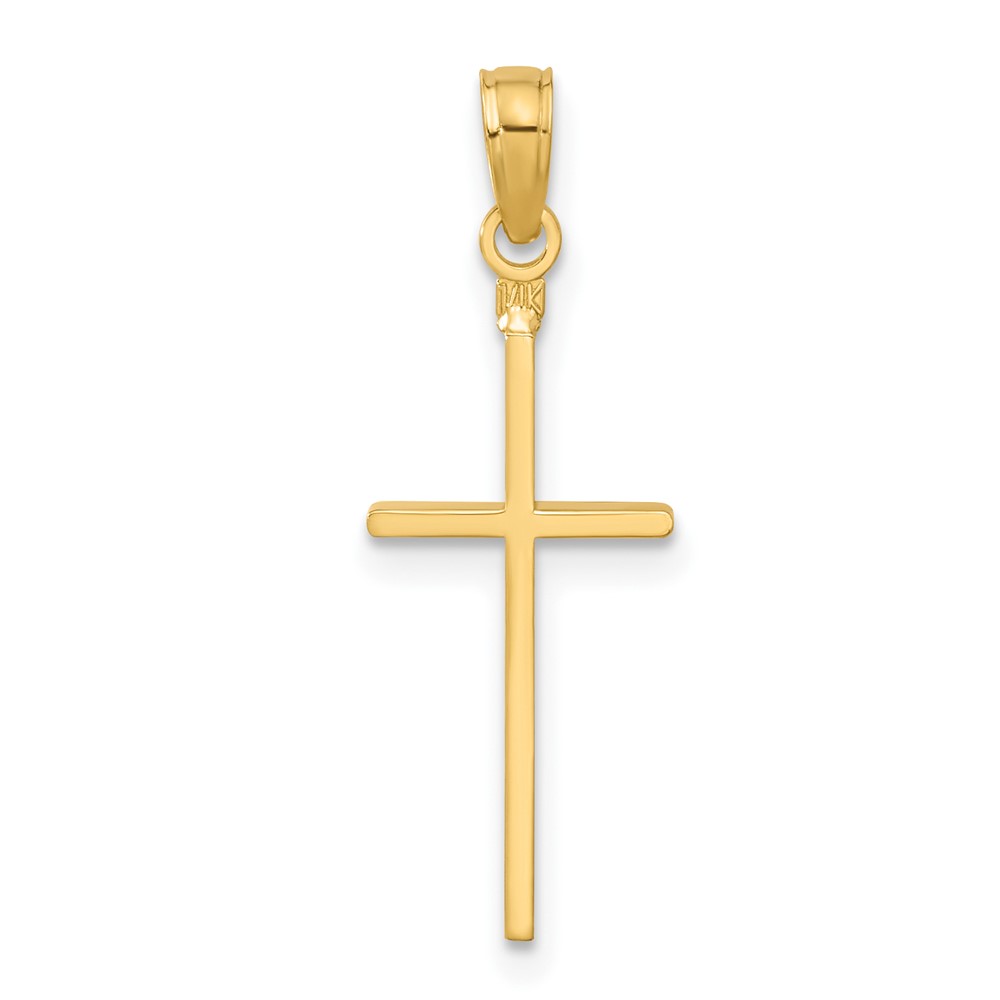 14k Polished Cross Pendant (C3783)
