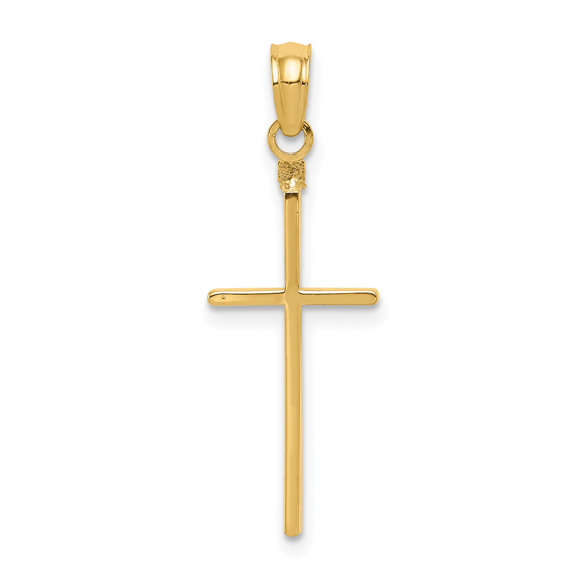 14k Polished Cross Pendant (C3783)