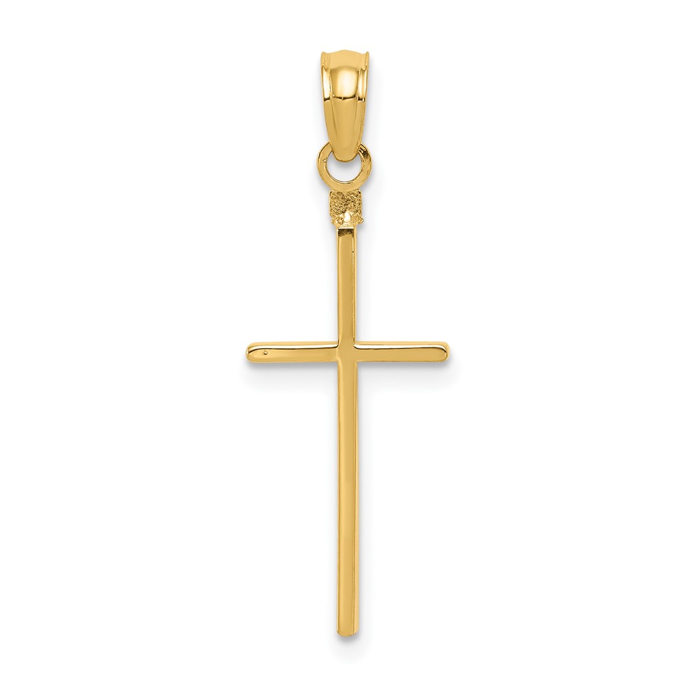 14k Polished Cross Pendant (C3783)