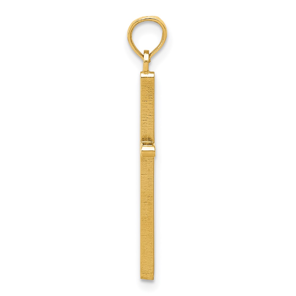 14k Polished Cross Pendant (C3784)