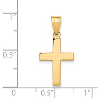 14K Polished Cross Charm view 3