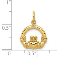 14K Claddagh Charm view 4
