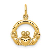 14K Claddagh Charm view 1