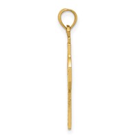 14K Yellow Gold Reversible God IS Love Celtic Cross Pendant view 2