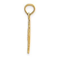 14K Yellow Gold Jerusalem Cross Pendant view 2