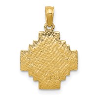 14K Yellow Gold Jerusalem Cross Pendant view 4