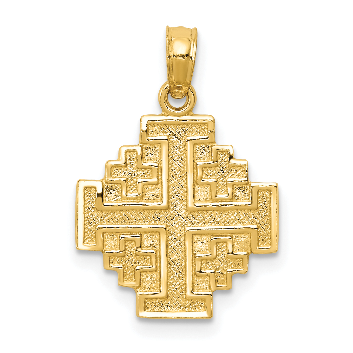 14k Jerusalem Cross Pendant (C3832)