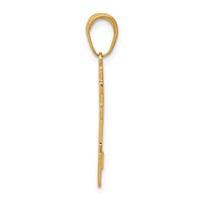 14K Polished Eastern Orthodox Cross Pendant view 2