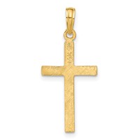 14K Yellow Gold Latin Cross Pendant view 3