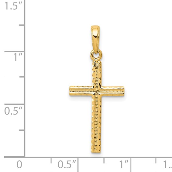 Gold Latin Cross Pendant