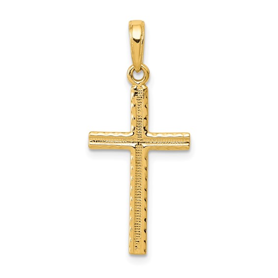 Gold Latin Cross Pendant