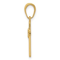 14K Yellow Gold Polished Cross Charm view 2
