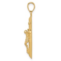 14K Yellow Gold Inri Crucifix Pendant view 2