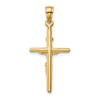 14K Yellow Gold Inri Crucifix Pendant view 4