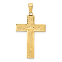 14K Yellow Gold Latin Crucifix Pendant view 4