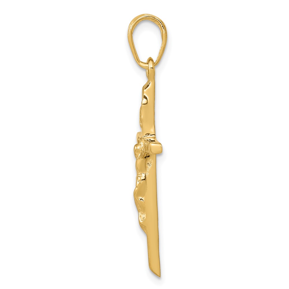 14k Crucifix Pendant (C3900)