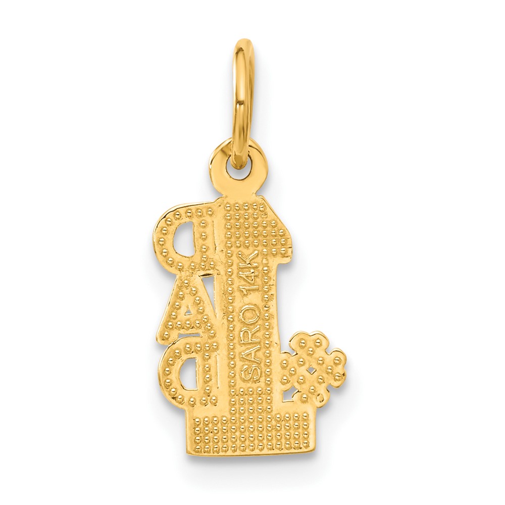 14k #1 DAD Charm (C391)