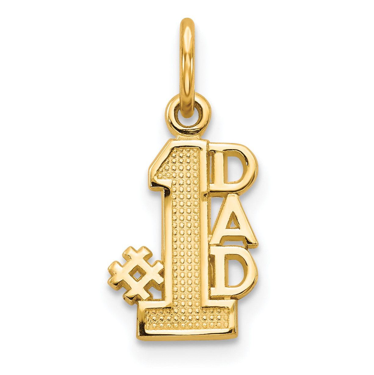 14k #1 DAD Charm (C391)