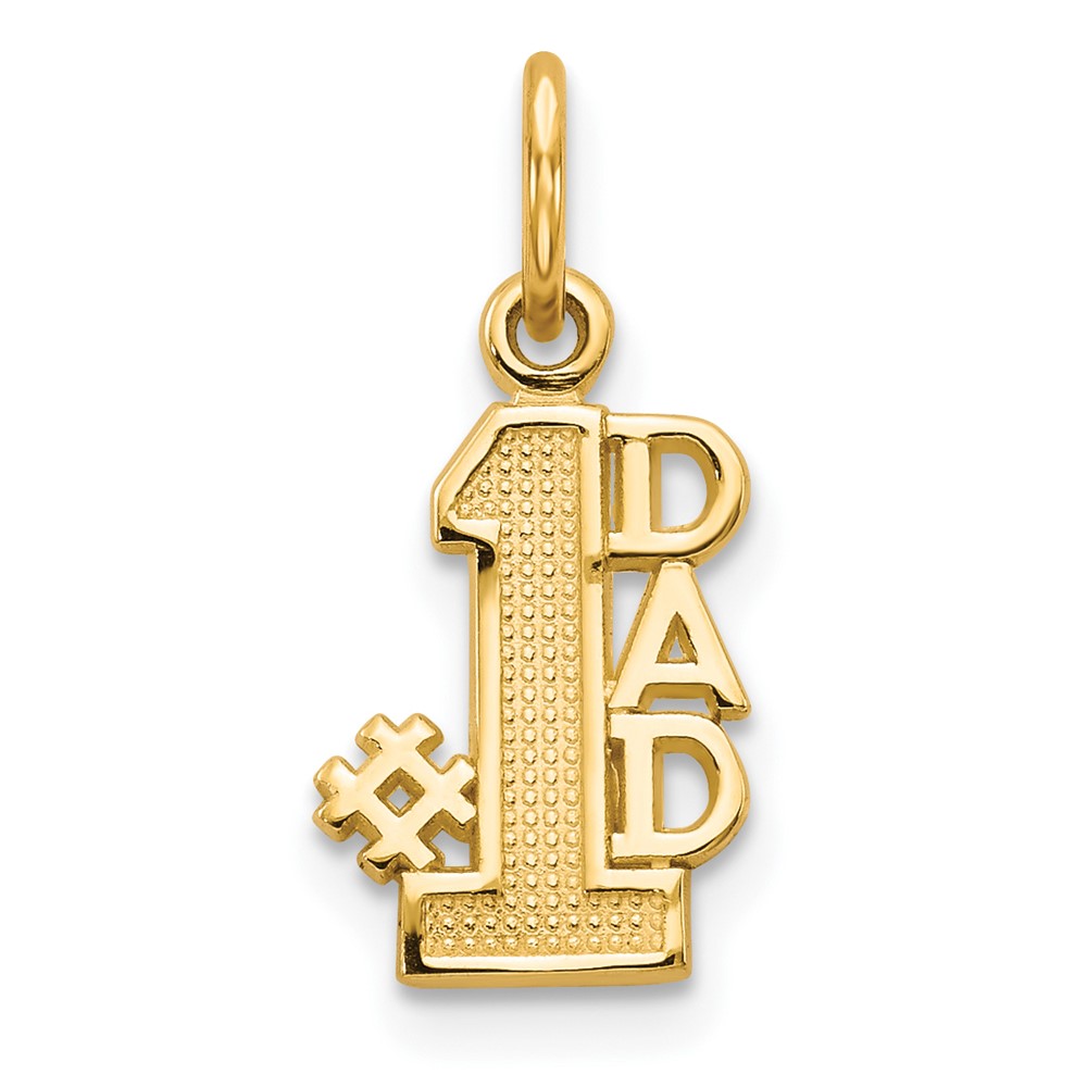 14k #1 DAD Charm (C391)