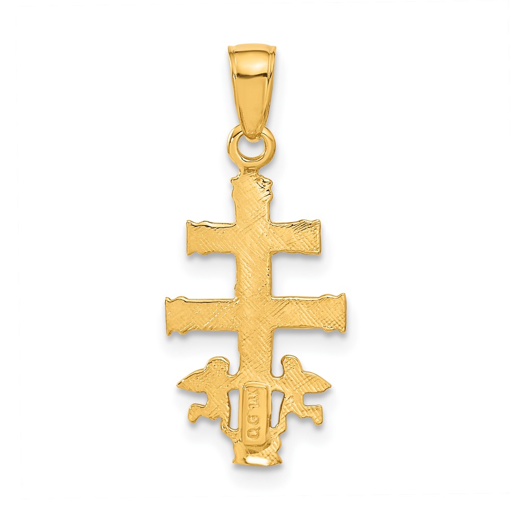 14k Cara Vaca Crucifix Pendant (C3914)