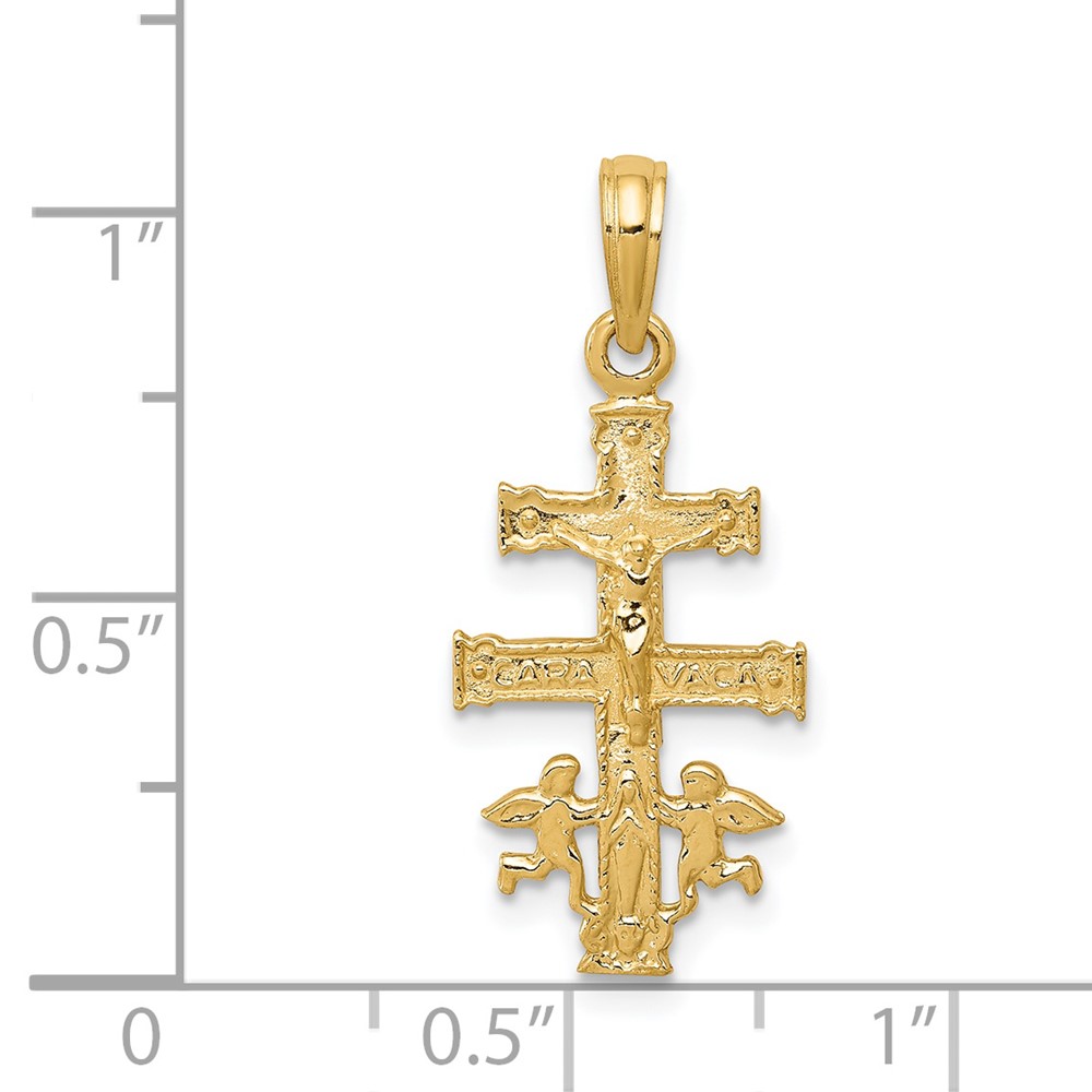 14k Cara Vaca Crucifix Pendant (C3914)