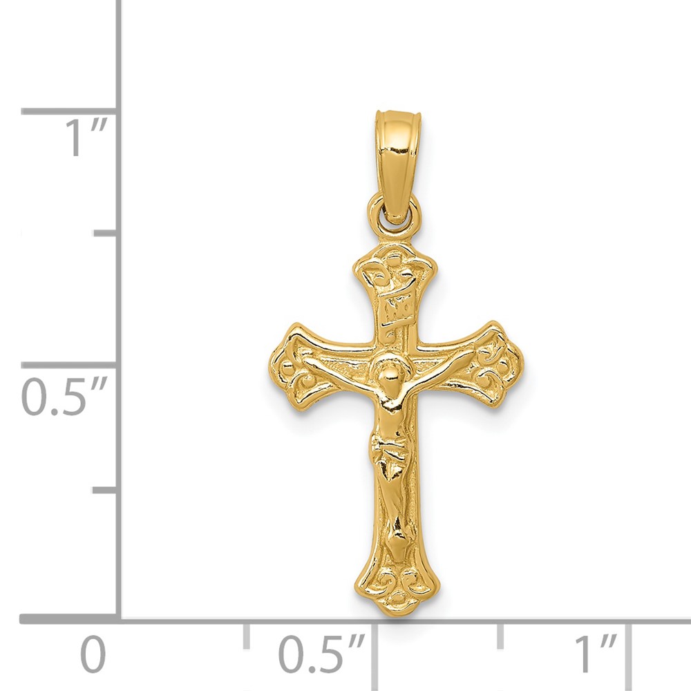 14k INRI Crucifix Charm (C3917)