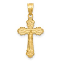 14K Yellow Gold Small Crucifix Charm view 4