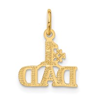 14K #1 Dad Charm view 3