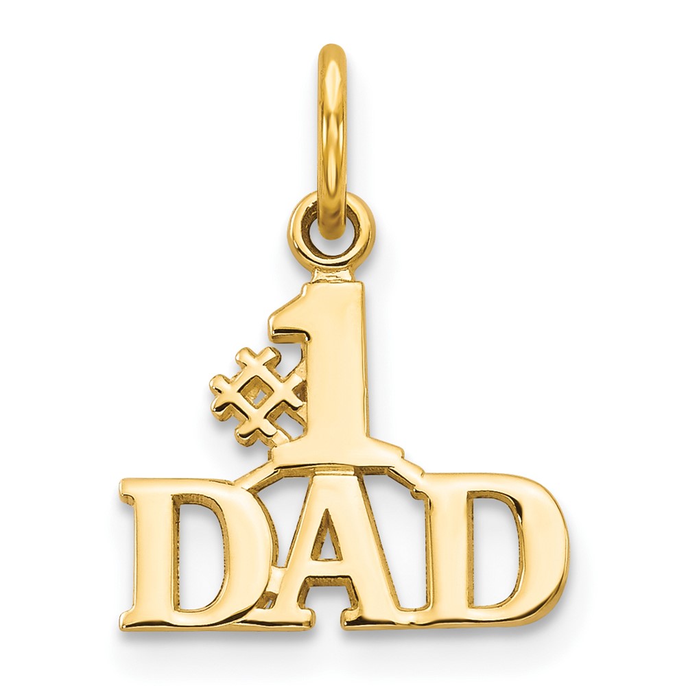 14K #1 Dad Charm