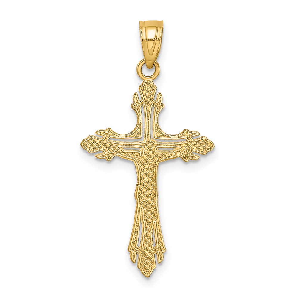 14k Diamond-cut Crucifix Pendant (C3920)