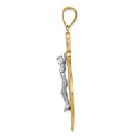 14K Two-tone Mariners Crucifix Pendant view 2