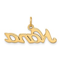 14K Satin Nana Charm view 3