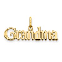 14K Yellow Gold Grandma Charm view 1