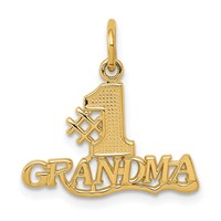 14K Yellow Gold #1 Grandma Charm view 1