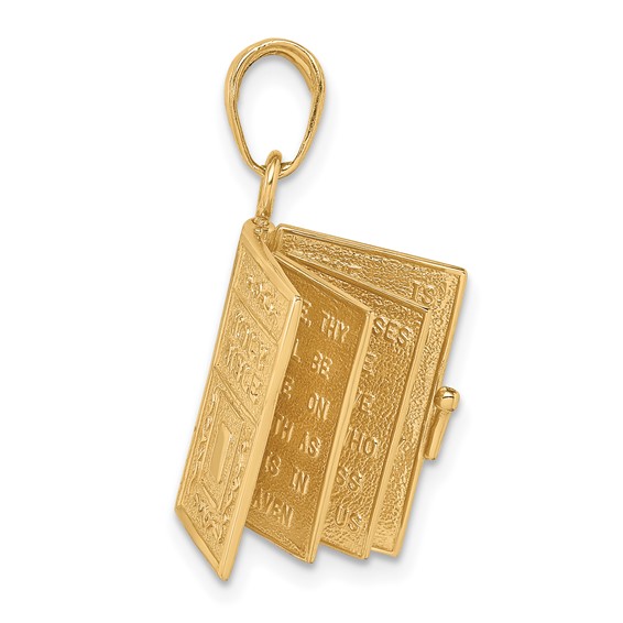 Gold Lord's Prayer Bible Pendants