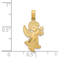 14K Angel Pendant view 4