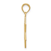 14K Textured Star of David Pendant view 2