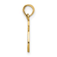 14K Yellow Gold Chai Cut-out Pendant view 2