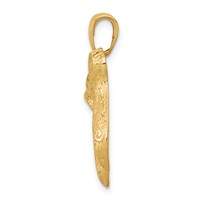 14K Yellow Gold Jewish Chai (Long Life) Pendant view 2