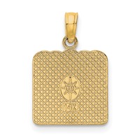 14K Yellow Gold Birth Certificate Charm view 3