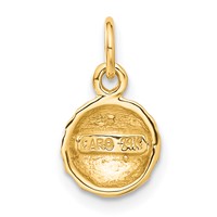 14K Domed Golf Ball Charm view 3