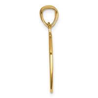 14K Yellow Gold Best Friends Heart Pendant with Flower 2-Piece Break-Apart view 2