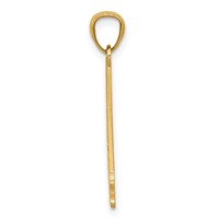 14K Yellow Gold Cali Girl State Map Pendant view 2