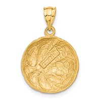 14K Yellow Gold Basketball Charm view 3