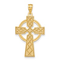 14K Yellow Gold Celtic Cross Pendant view 3