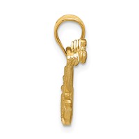 14K Yellow Gold 3-D Electric Guitar Charm view 2