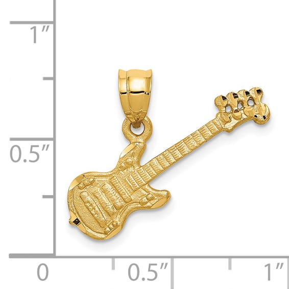 14k 3-D Electric Guitar Charm