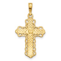 14K Lacey Trim Cross Pendant view 4