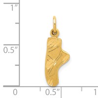 14K Ballet Slipper Charm view 4