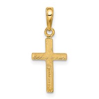 14K Yellow Gold Cross Pendant view 3